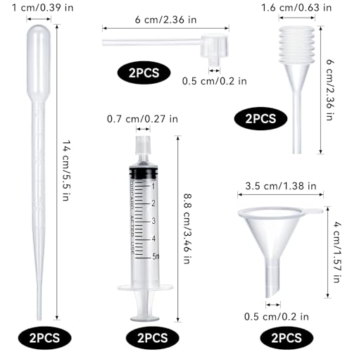 10-Piece Perfume Refill Tool Kit for Travel, Essential Oils, and Fragrance