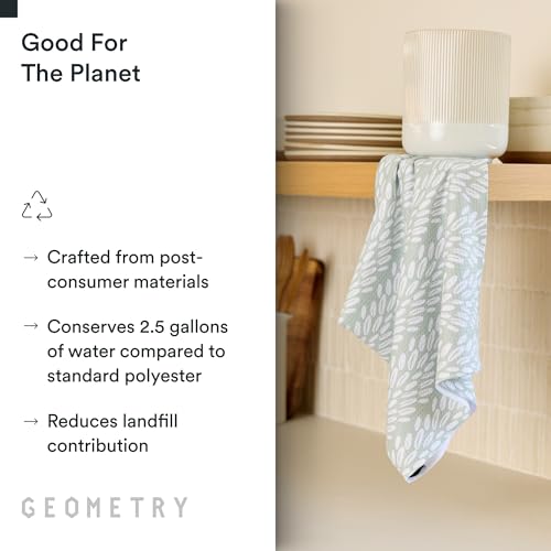 Quick-Dry Microfiber Kitchen Towels - 18" x 30" Absorbent Dish Towels, 2-Pack