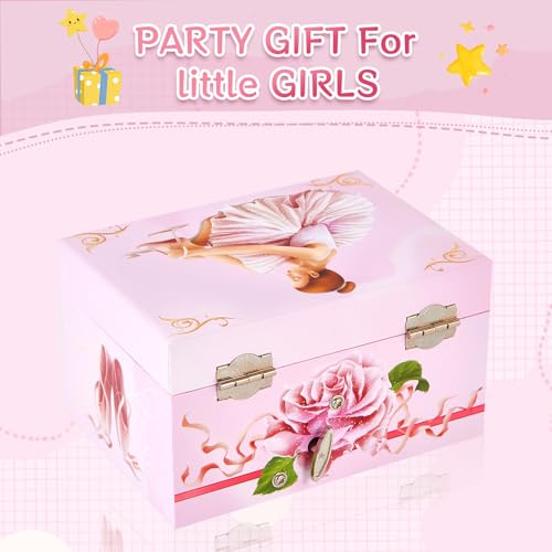 Musical Ballerina Jewelry Box for Girls with Spinning Dancer Figurine