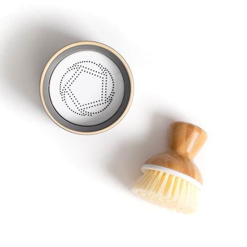 Ergonomic Palm Dish Scrub Brush for Nonstick Cookware & Cast Iron