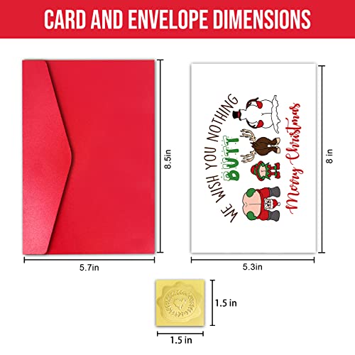 GYYsweetus Naughty Butt Christmas Card for Men Women – Blank Inside 300gsm Card