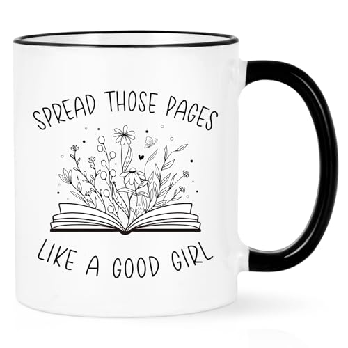 Maustic Two Tone Book Lover Coffee Mug 11oz - Good Girl Reader Gift