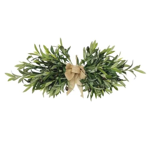 24-Inch Artificial Olive Flower Swag for Front Door and Wedding Arch