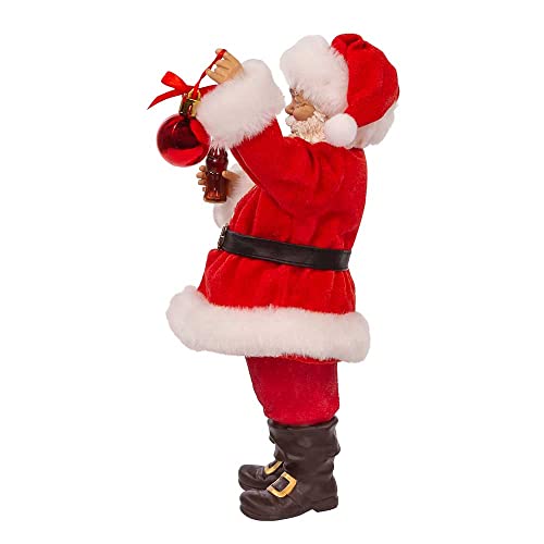 Coca-Cola Santa Holding Ornament - 9.5 Inch Holiday Figurine