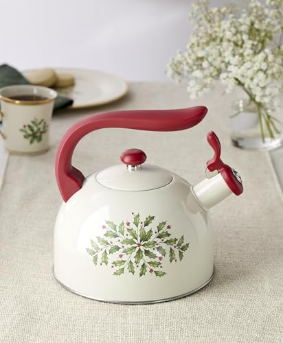 Lenox Holiday Aluminum Tea Kettle 84oz - Variation: Tea Kettle