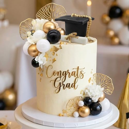 24pcs Graduation Cake Topper Set Class of 2026 Party Decorations