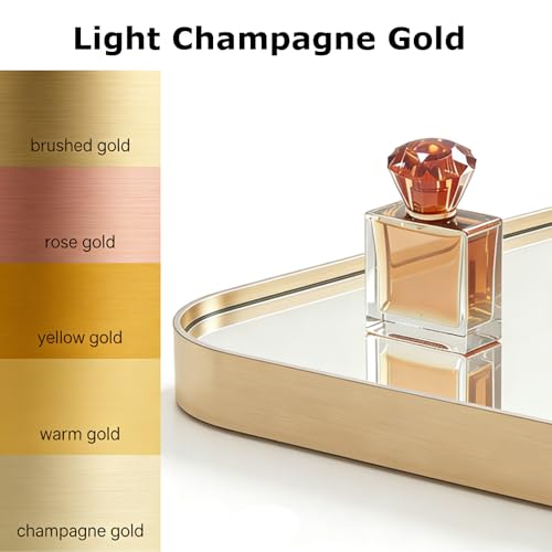 24x36 Brushed Gold Bathroom Mirror - 2 Pack, Rustproof Aluminum Frame
