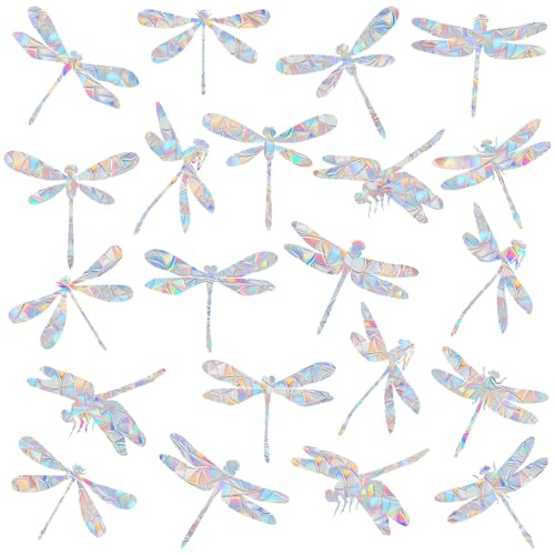22 Pcs Dragonfly Window Clings - Anti-Collision Decals for Birds