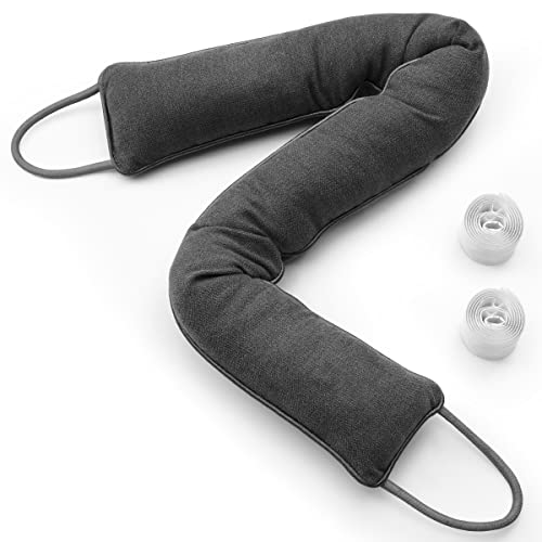 Weighted Under Door Draft Stopper - 32 Inch Noise & Cold Air Blocker