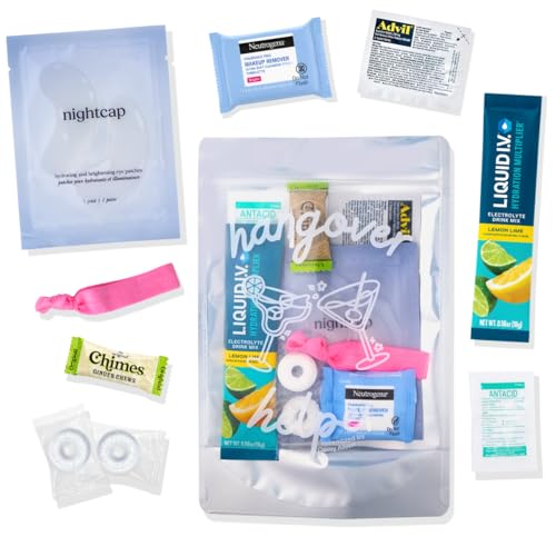 Pre-Filled Hangover Recovery Kit for Bachelorette Parties & Weddings