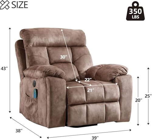 Power Lift Recliner Chair with Massage, Heat, and USB for Elderly