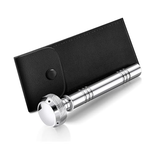 Portable Metal Holy Water Aspergillum Sprinkler with Leather Case for Ceremonies