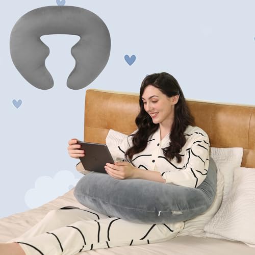 Ergonomic U-Shape Gaming & Lap Pillow for Comfort & Support