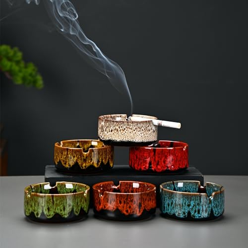 Modern Ceramic Ashtray for Cigarettes - Durable Indoor & Outdoor Ash Tray