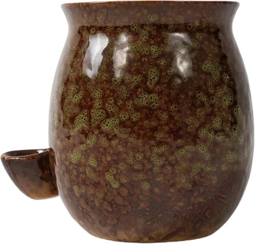 Treayes Yellow Ceramic Coffee Mug, 300-400ml — Safe, Dishwasher & Microwave Safe