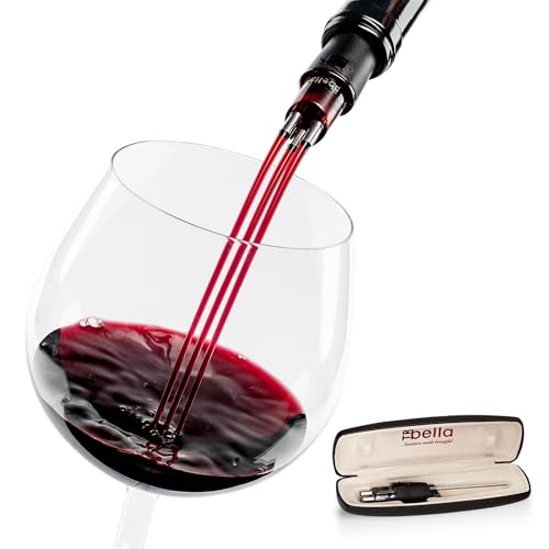 TRIBELLA Classic Wine Aerator with Multi-Stream Stainless Steel Spouts - Elegant Pouring Experience