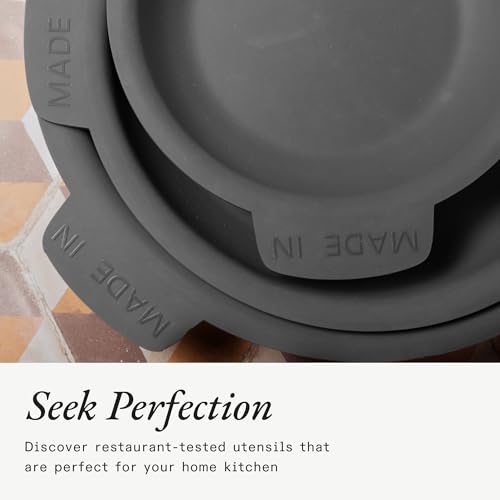 3-Piece Silicone Frying Pan Protectors for Scratch-Free Stacking, 8", 10", 12"