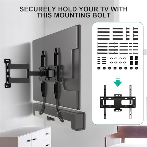 Universal TV Mounting Hardware Kit - M4 M5 M6 M8 Screws, Washers & Spacers