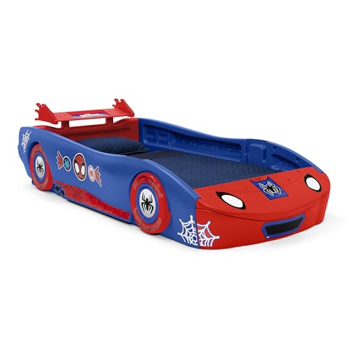 Kids Race Car Twin Bed - Web Crawler Style Bed for Children