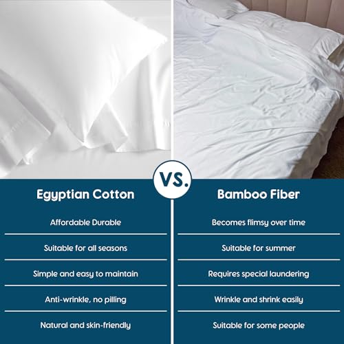 SONORO KATE 800 Thread Count Egyptian Cotton King Sheets Sateen Weave