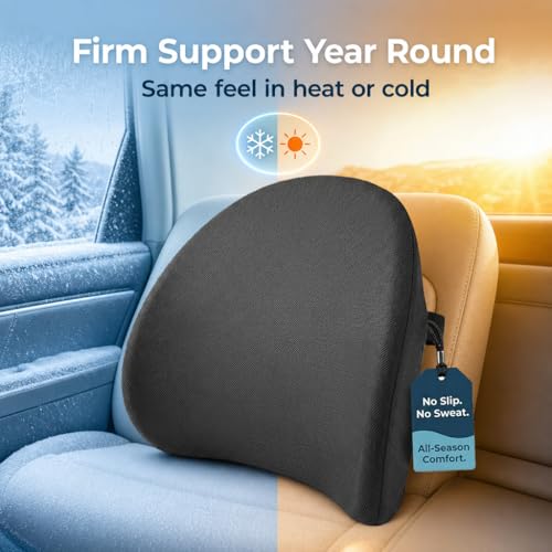 Lumbar Support Pillow for Office Chair & Car Seat - Memory Foam