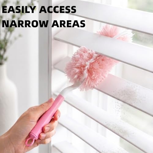 360° Microfiber Duster Cleaning Kit with Handle - 30 Pink Refills