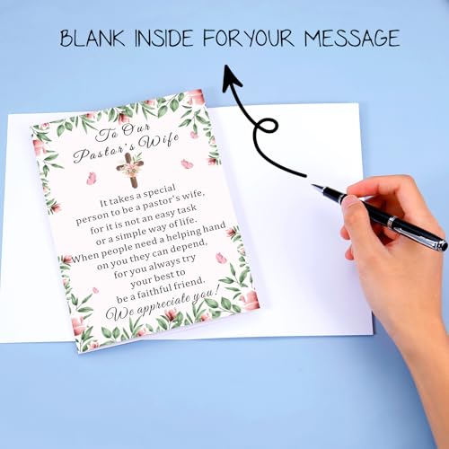 Pastors Wife Appreciation Card - Christian Thank You Greeting Card