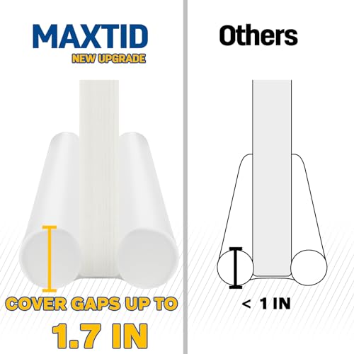 Under Door Draft Stopper 30 Inch - White Door Draft Blocker for Gaps up to 1.7"