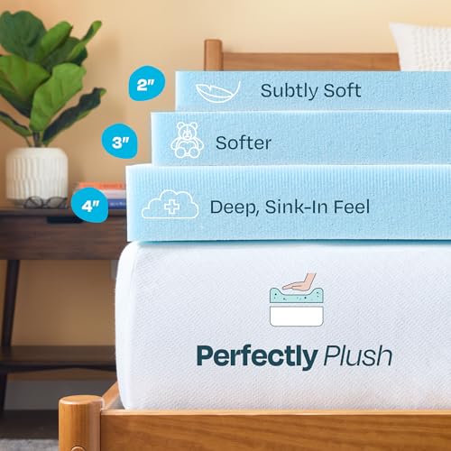 Linenspa 3-Inch Gel Memory Foam Mattress Topper - Twin XL Cooling Pad