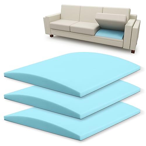 Sofa Cushion Support for Sagging Seats - High-Density Foam Inserts (Set of 3)