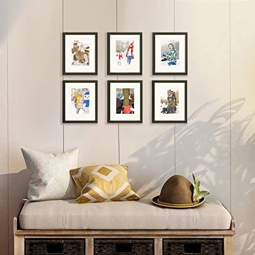 Upsimples 8x10 Picture Frames Set of 5 Black Gallery Wall Collage