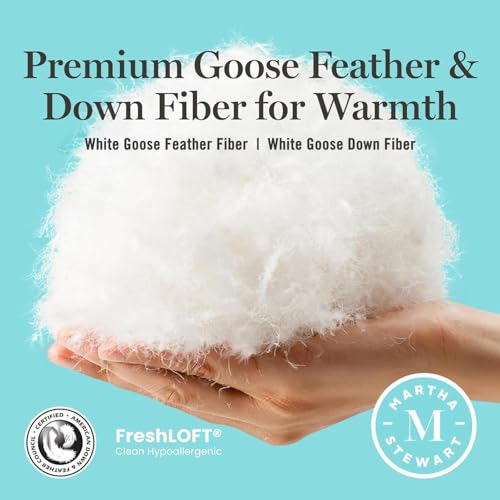 Martha Stewart Queen Goose Feather & Down Comforter - All Season Duvet Insert
