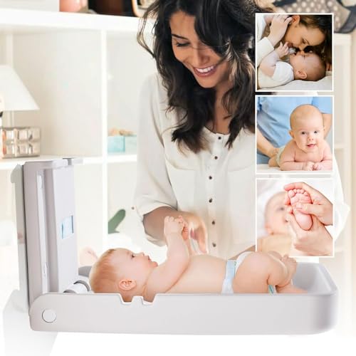 Wall Mounted Baby Changing Station - Horizontal Foldable Diaper Table