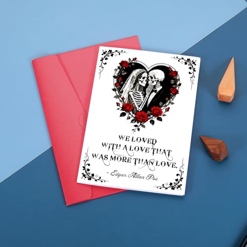 Aiseavril Cadeau Skeleton Boyfriend Card for Him Her - Romantic Anniversary Valentine's Gift