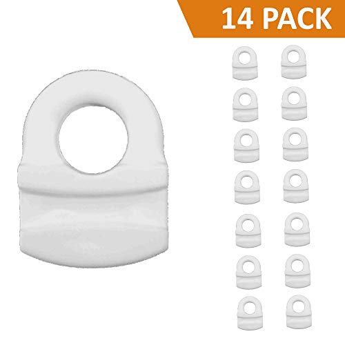 Eye Type Curtain Carriers for RV and Boat Tracks - 14 Pack