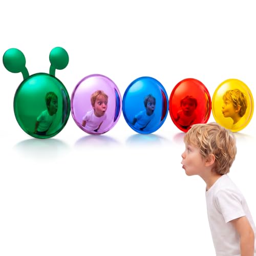 7-Piece Caterpillar Sensory Bubble Mirror Set for Kids Wall Decor