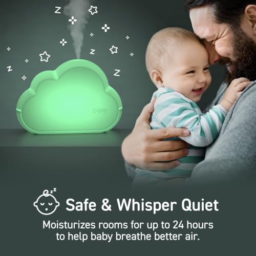 Ultrasonic Cool Mist Humidifier for Kids Room with 7-Color Night Light