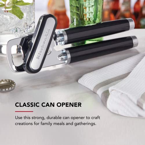 KitchenAid Classic Multifunction Can Opener and Bottle Opener - Black