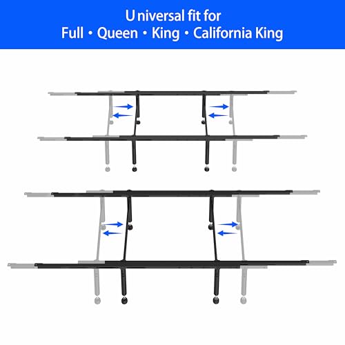 Adjustable Bed Frame Center Support System, 50-81 Inch Reinforcing Slats
