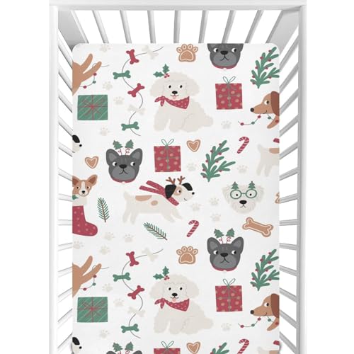 CaTaKu Multicolor Mini Crib Sheet 28x52x9in Fitted, 95% Polyester 5% Spandex