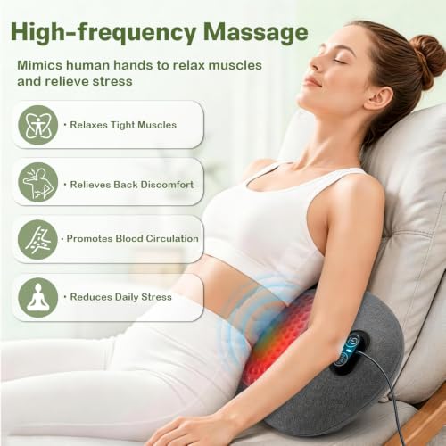 3-in-1 Back Massager with Heat & Airbag Stretching for Spine Relief