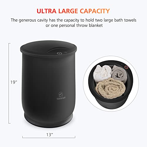 20L Extra Large Towel Warmer Bucket for Bathroom - Fast Heating & Auto Shut Off