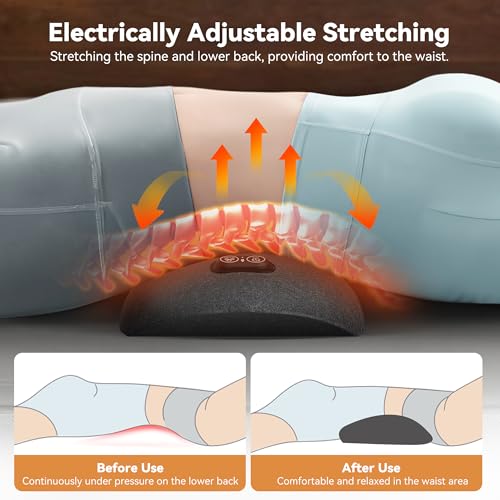 3-in-1 Lumbar Support Pillow with Heat & Vibration Massage