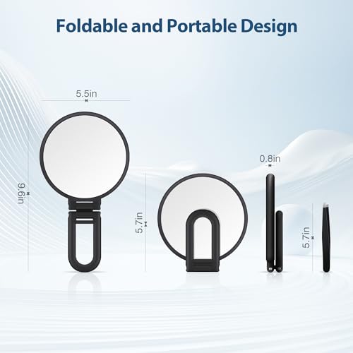 B Beauty Planet 30X Magnifying Mirror, Hand Mirror with Handle,