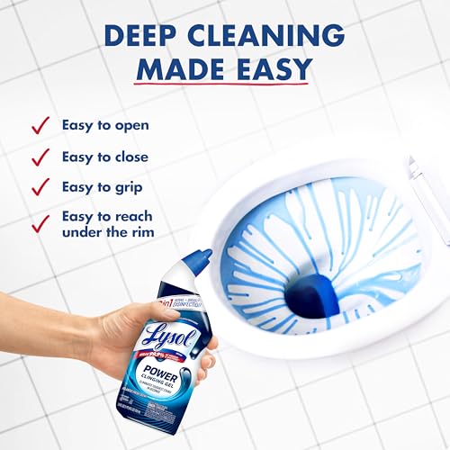 Lysol Toilet Bowl Cleaner Clinging Gel Atlantic Fresh 24 oz - Pack of 2