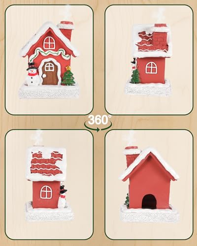 Christmas Incense Burner House – Hand-Painted Resin Gingerbread