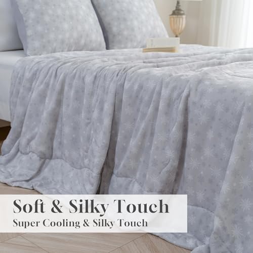 Cooling Comforter - Japanese Q-Max 0.45 Dual-Sided Blanket, Queen 90" x 90"