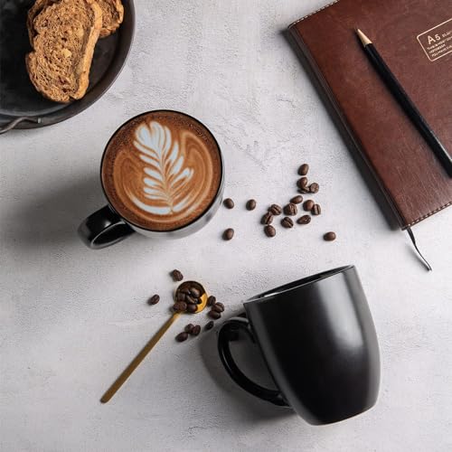 Multicolor 16oz Ceramic Coffee Mug Set of 6 - Large, Durable & Safe Drinkware