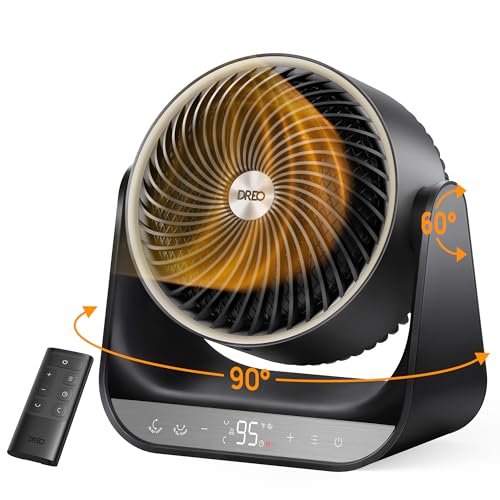 Oscillating Space Heater for Indoor Use with 3 Heat Settings