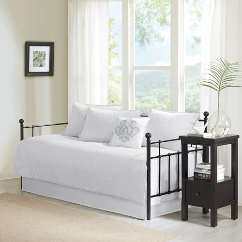 Reversible Cotton Daybed Cover Set - 6-Piece All Season Bedding Set with Shams